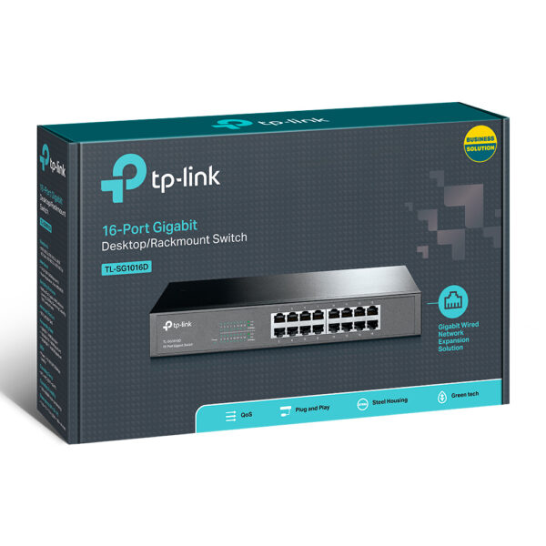 SWITCH TL-SG1016D 16-Port Gigabit TP-LINK