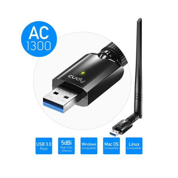 WIFI ADAPTER AC1300 CUDY