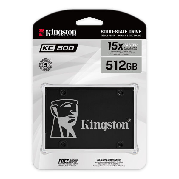 SSD 512GB KC600 mSATA KINGSTON