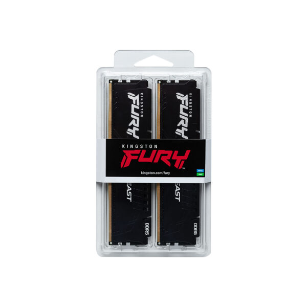 Second image of 64GB (2x32GB) DDR5 5600MHz Kingston Fury Beast