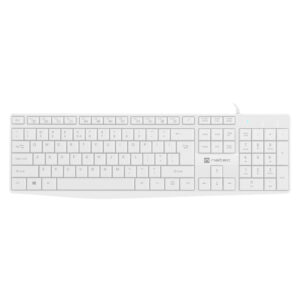 NATEC NAUTILUS SLIM WHITE KEYBOARD