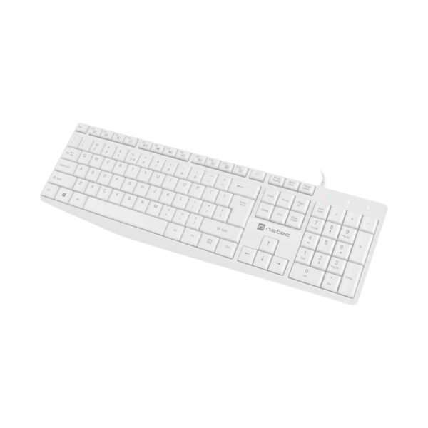 Second image of NATEC NAUTILUS SLIM WHITE KEYBOARD